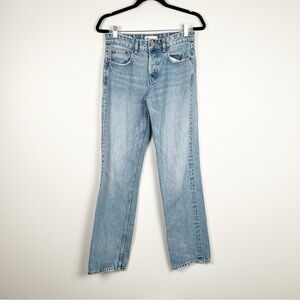 Zara Straight Leg Button Fly Jeans Sz‎ 4